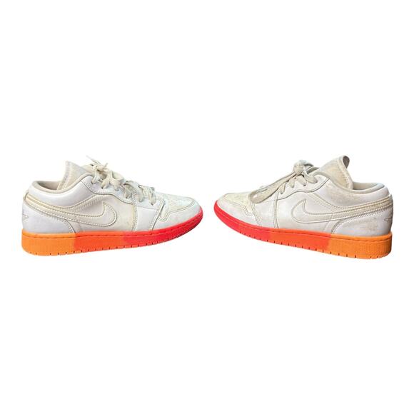 Nike Air Jordan 1 Low OG “Sunset Sole”‎ 554723-100 Size 4Y White/Red/Orange - Picture 6 of 13